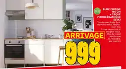 Brico Depot Bloc cuisine + taque vitrocéramique eleki aanbieding