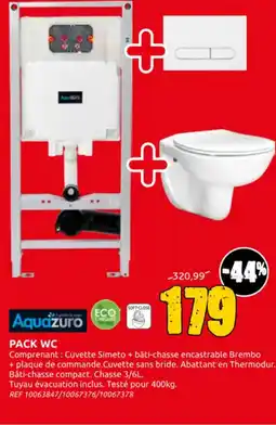 Brico Depot Aquazuro pack WC aanbieding