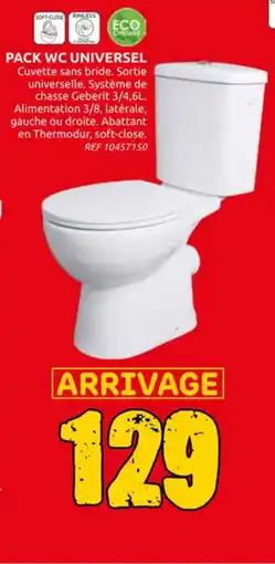 Brico Depot Pack WC universel aanbieding