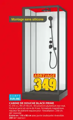 Brico Depot Cabine de douche black prime aanbieding