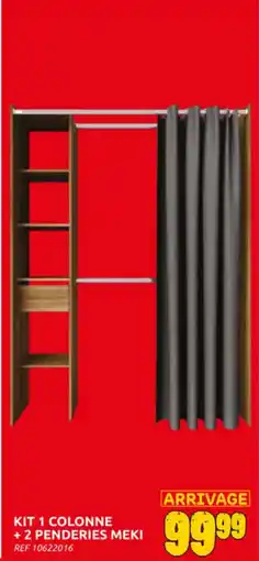 Brico Depot Kit 1 colonne + 2 penderies meki aanbieding