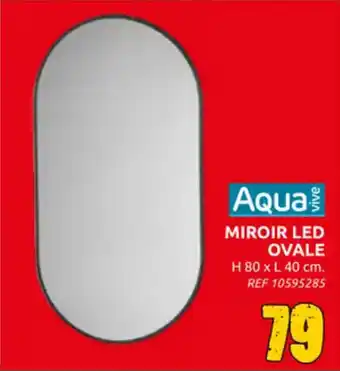 Aqua vive miroir led ovale