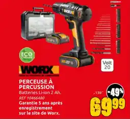 Brico Depot Worx perceuse à percussion aanbieding