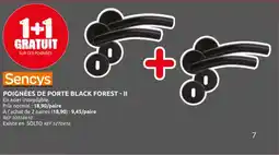 Brico Depot Sencys poignées de porte black forest II aanbieding