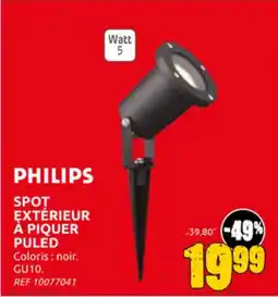 Brico Depot Philips spot extérieur à piquer puled aanbieding