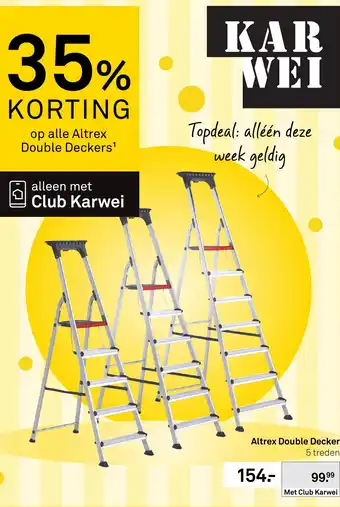 Karwei Altrex Double Decker aanbieding