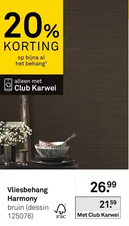 Karwei Vliesbehang harmony aanbieding