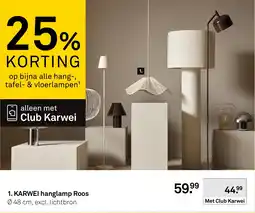 Karwei Karwei hanglamp roos aanbieding