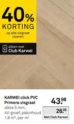 Karwei Karwei click PVC primera visgraat aanbieding