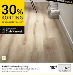 Karwei Karwei laminaat easy living aanbieding