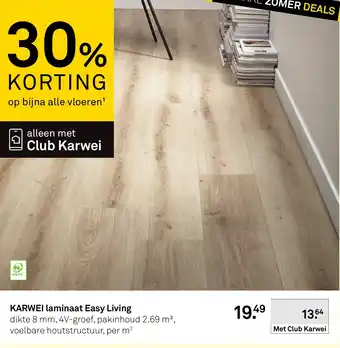 Karwei Karwei laminaat easy living aanbieding