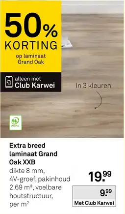 Karwei Extra breed laminaat Grand Oak XXB aanbieding