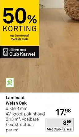 Karwei Laminaat Welsh Oak aanbieding