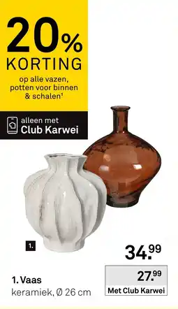 Karwei Vaas keramiek aanbieding