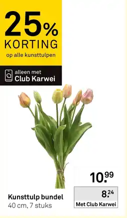 Karwei Kunsttulp bundel aanbieding