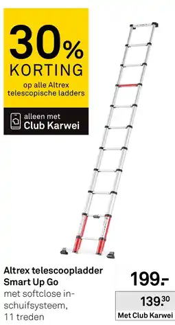 Karwei Altrex telescoopladder Smart Up Go aanbieding