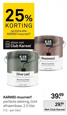 Karwei Karwei muurverf aanbieding