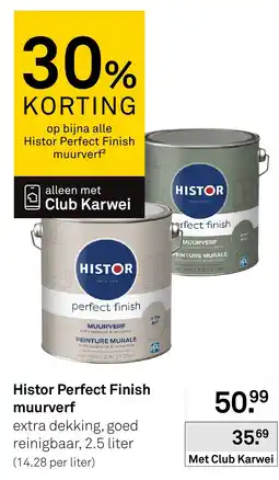 Karwei Histor perfect finish muurverf aanbieding