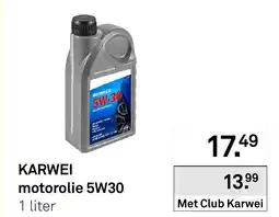 Karwei Karwei motorolie 5W30 aanbieding
