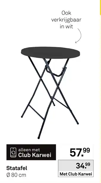 Karwei Statafel aanbieding
