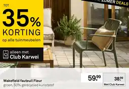 Karwei Wakefield fauteuil Fleur aanbieding