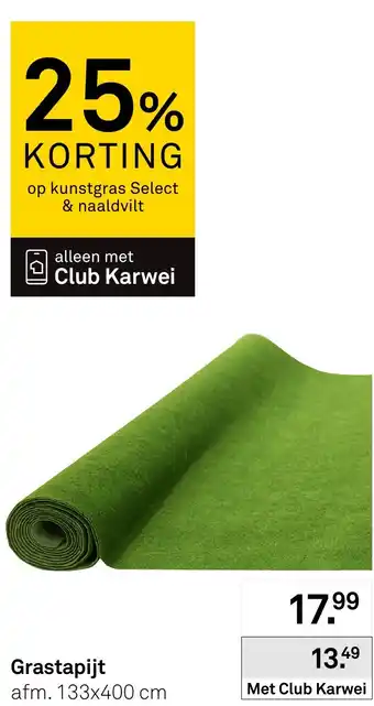 Karwei Grastapijt aanbieding
