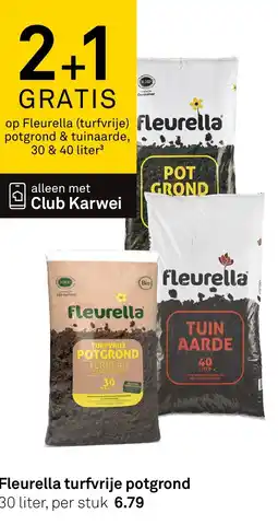 Karwei Fleurella turfvrije potgrond aanbieding