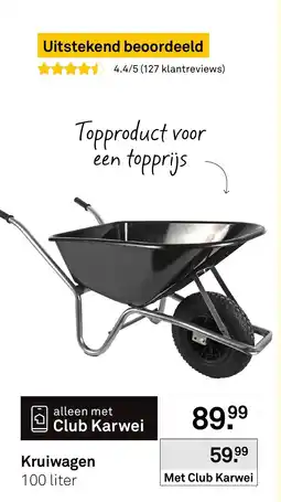 Karwei Kruiwagen aanbieding