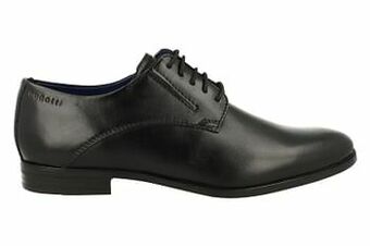 Berca Shoes Bugatti Geklede Veterschoen Heren - Zwart aanbieding