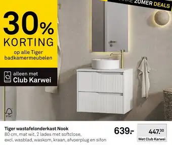 Karwei Tiger wastafelonderkast nook aanbieding