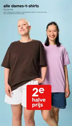 HEMA alle dames-t-shirts aanbieding