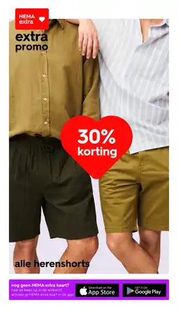 HEMA Alle herenshorts aanbieding