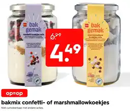 HEMA Bakmix confetti- of marshmallow koekjes aanbieding