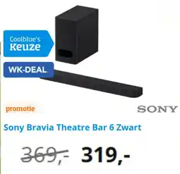 Coolblue Sony Bravia Theatre Bar 6 Zwart aanbieding