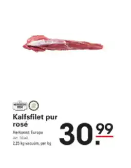 Sligro Kalfs filet pur rosé aanbieding