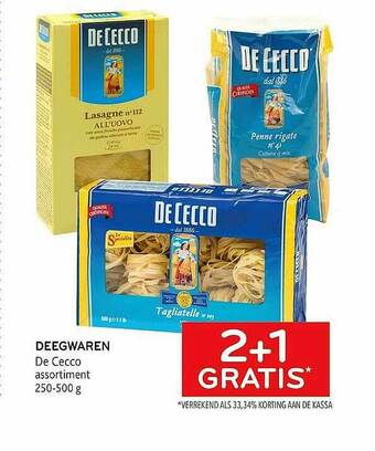 Alvo Deegwaren De Cecco aanbieding