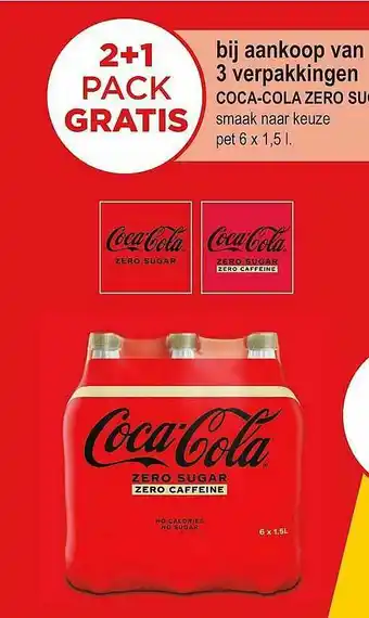 Alvo Coca Cola Zero Sugar aanbieding