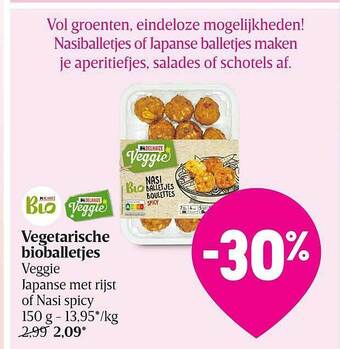 Vegetarische Bioballetjes