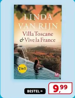 Boekenvoordeel Linda van rijn villa toscane viva la France aanbieding