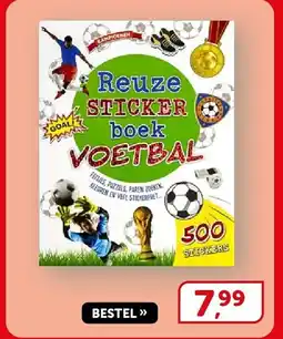 Boekenvoordeel Reuze stickerboek voetbal aanbieding