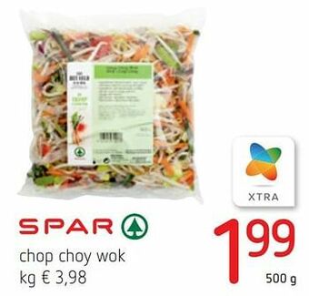 Spar Colruyt Chop choy wok aanbieding