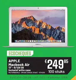 Electro Depot APPLE Macbook Air 13” - 8/128 GB Inclusief witte case aanbieding