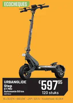 Electro Depot URBANGLIDE Step GT PRO Autonomie 50 km aanbieding