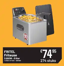 Electro Depot FRITEL Friteuse 3.000W - TURBO SF4551 aanbieding