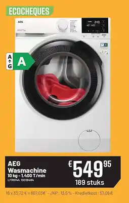Electro Depot AEG Wasmachine - 1.400 T/min LFR6144 aanbieding