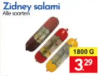 Tanger Markt Zidney salami aanbieding