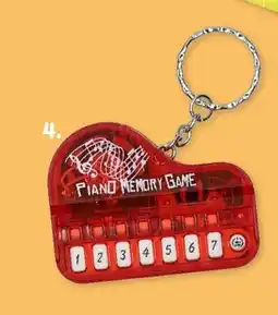 Wibra Piano sleutelhanger aanbieding