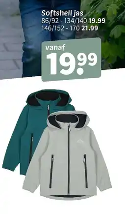 Wibra Softshell jas aanbieding