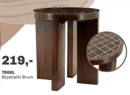 Trendhopper Tegel bijzettafel bruin aanbieding