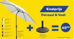 Supra Bazar Parasol caro+ parasolvoet aanbieding